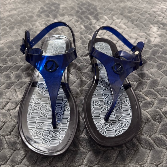 Nautica Navy Blue Sandals - Picture 1 of 7